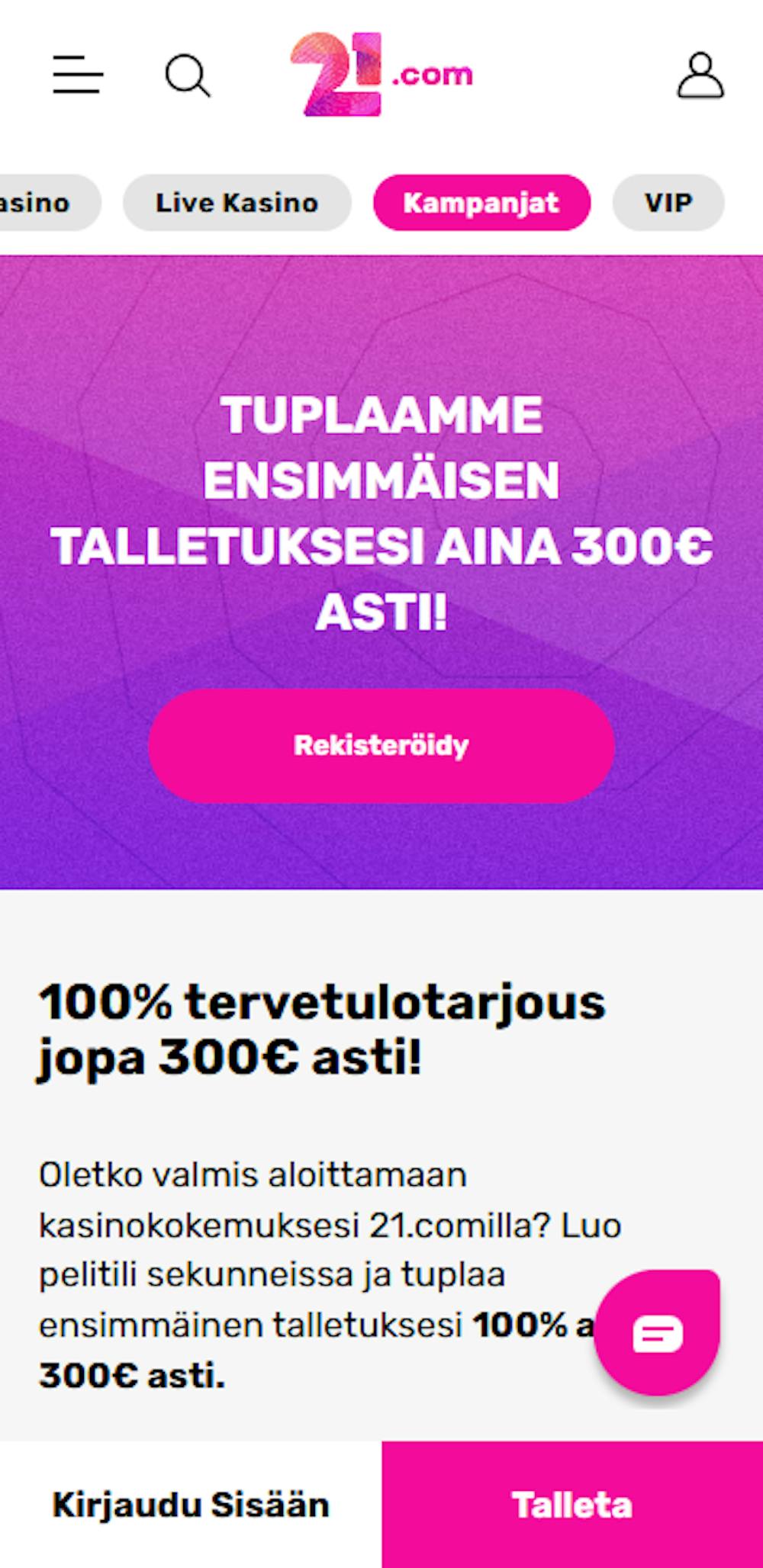 21.com bonus