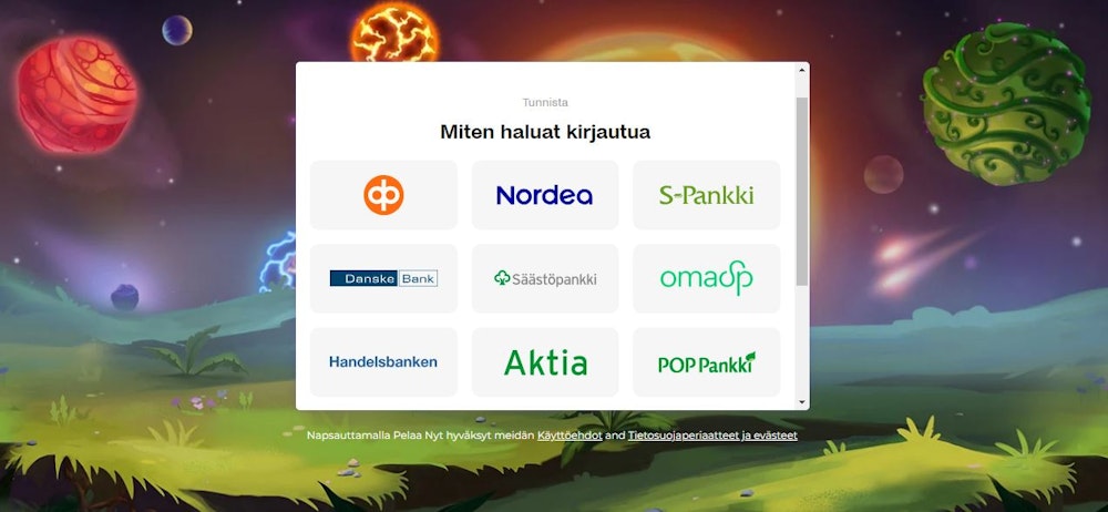 AlfCasinon maksutavat