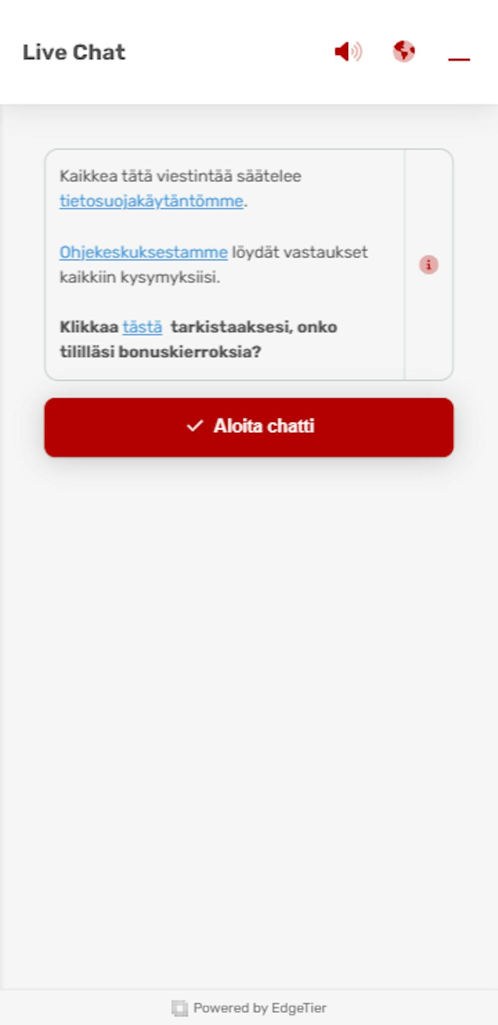 Barzin asiakaspalvelu