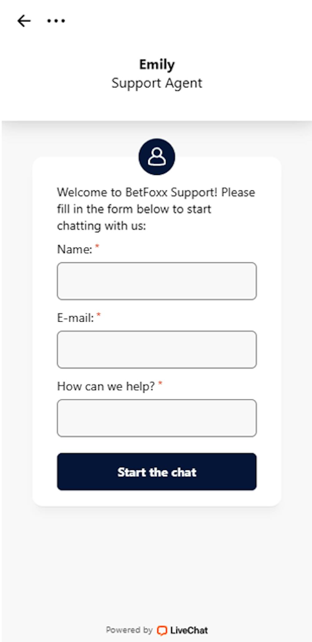Betfoxx Casinon asiakaspalvelu