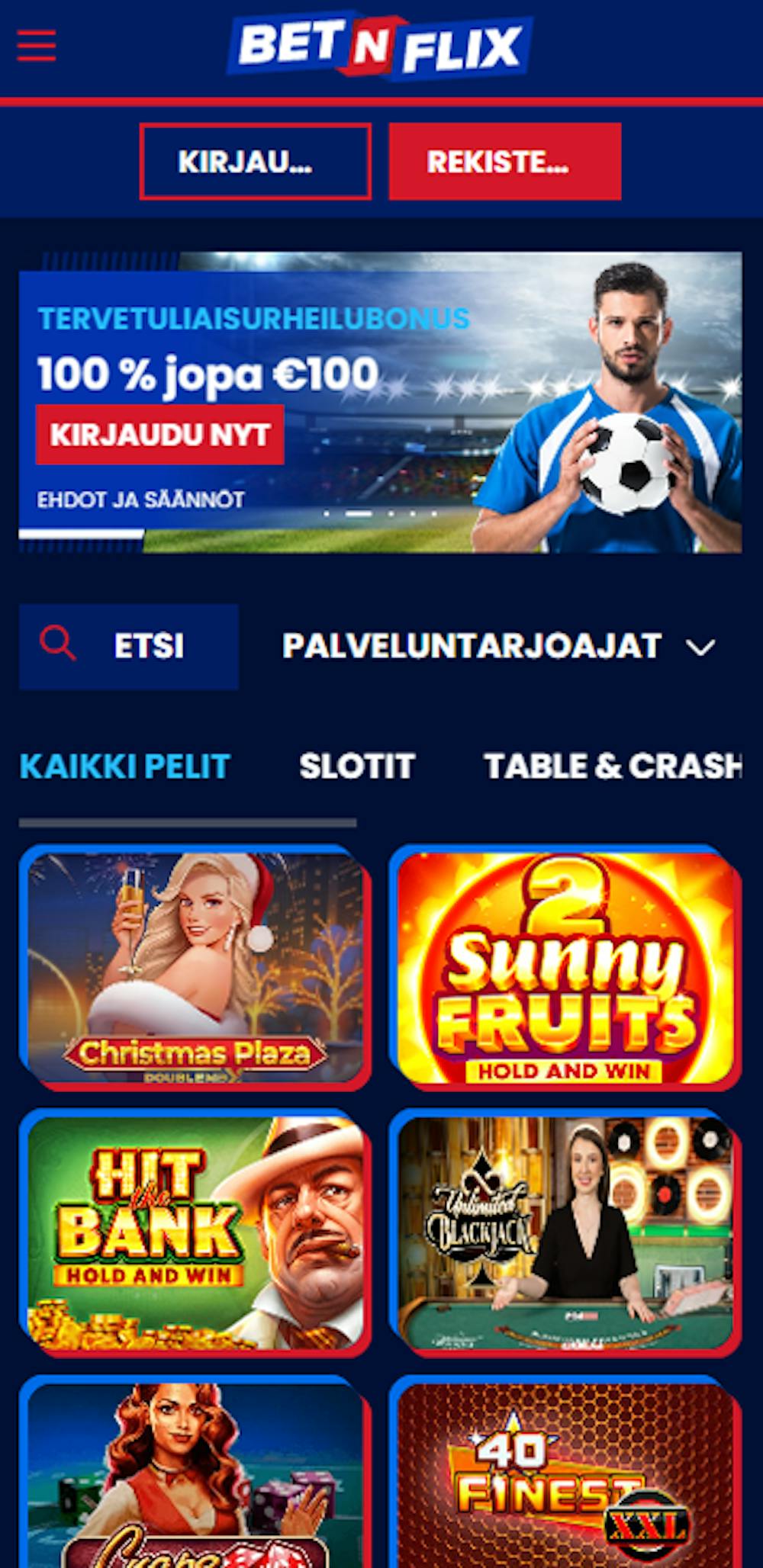 BetNFlix pelit
