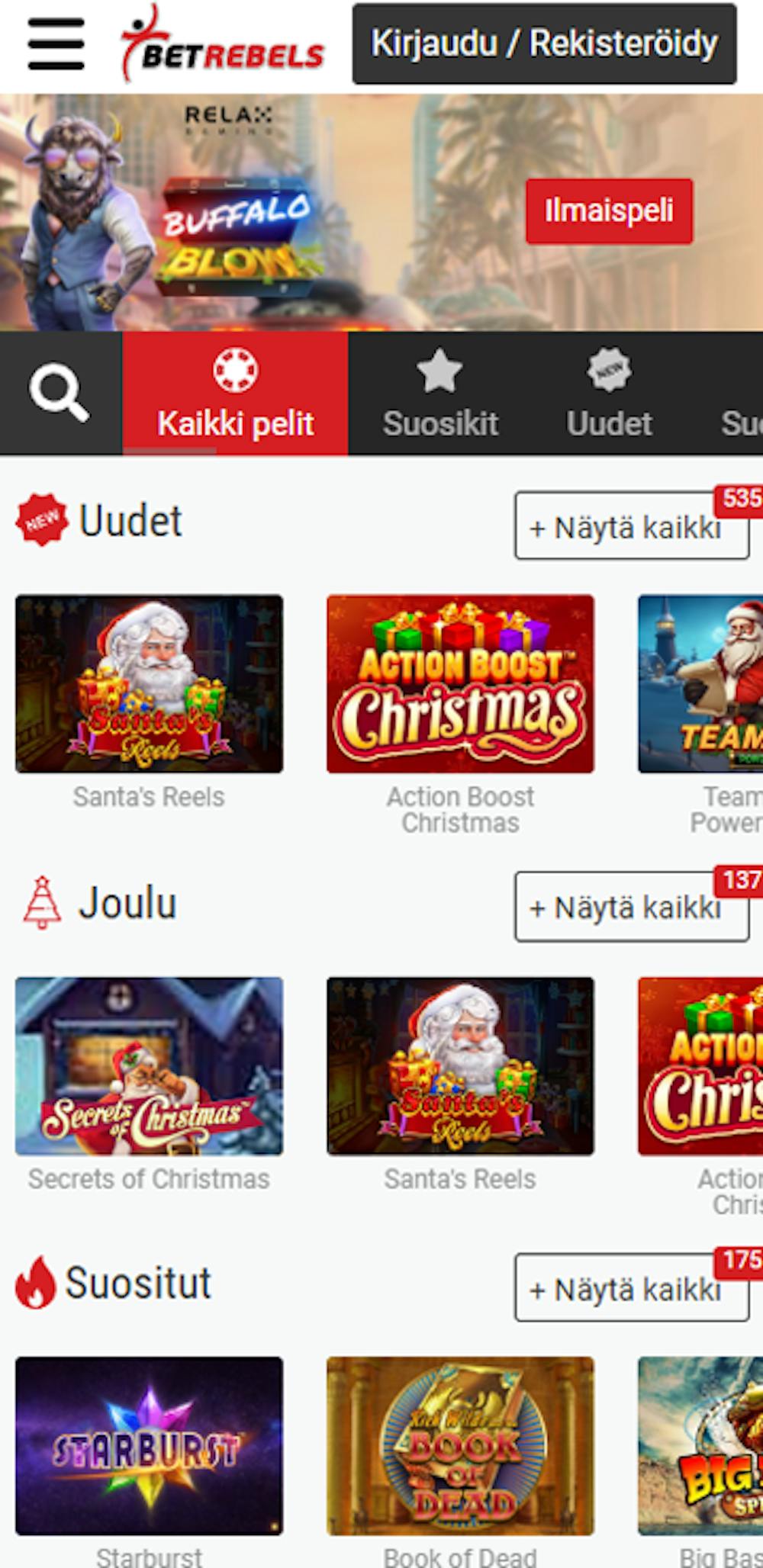 betrebelsin pelivalikoima