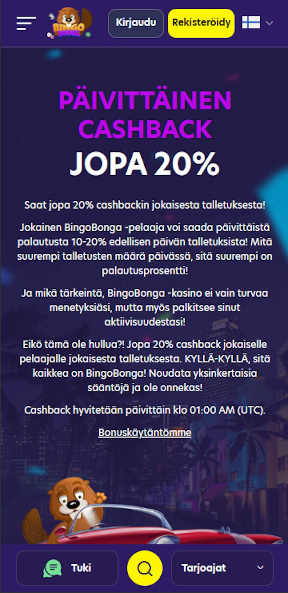 bingobongan tervetulotarjous