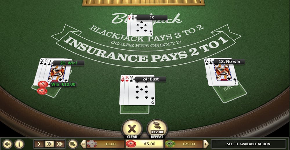 Amerikkalainen blackjack versio