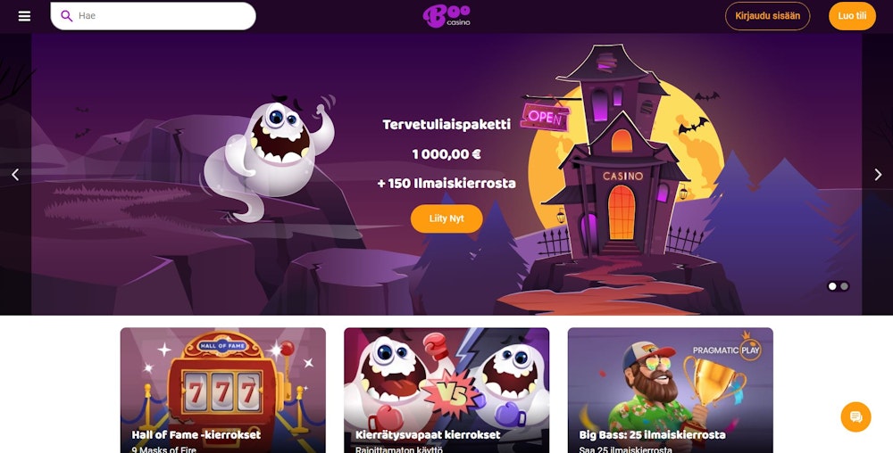Boo Casinon etusivu