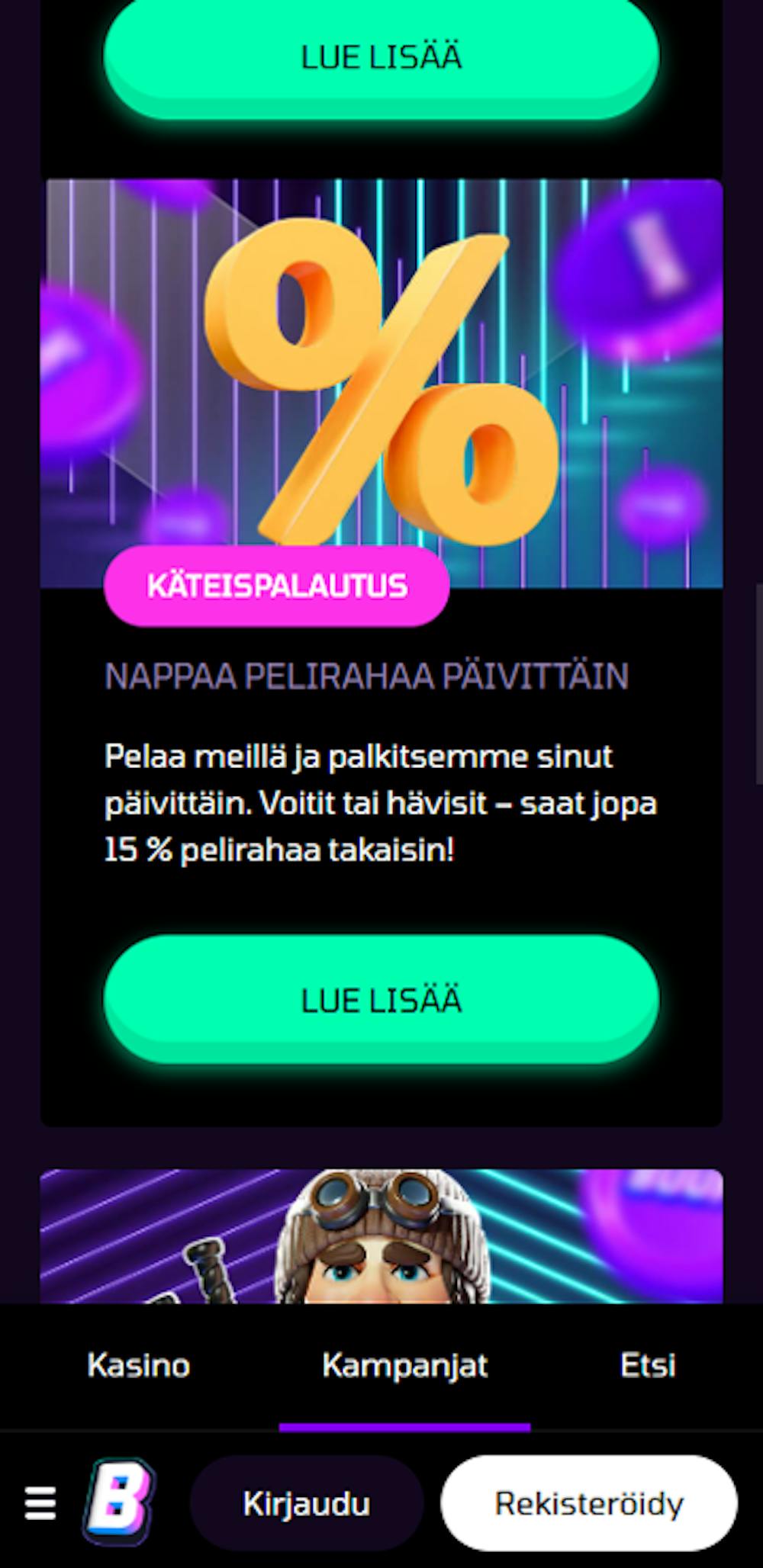 Buumi tervetuliaisbonus