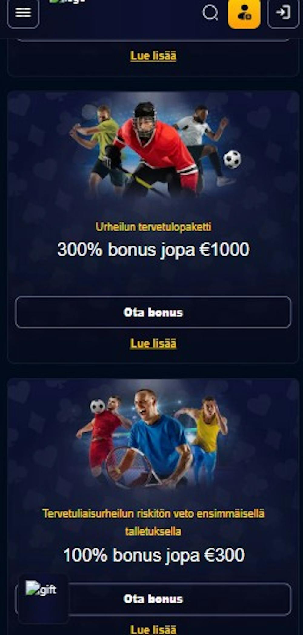 Rio Ace kasinolla on esimerkiksi useita vedonlyöntikampanjoita.
