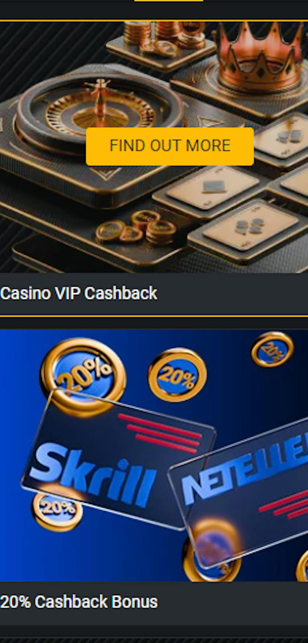 Bet And You Casino tarjoaa monipuoliset kampanjat, esimerkiksi cashback edun.