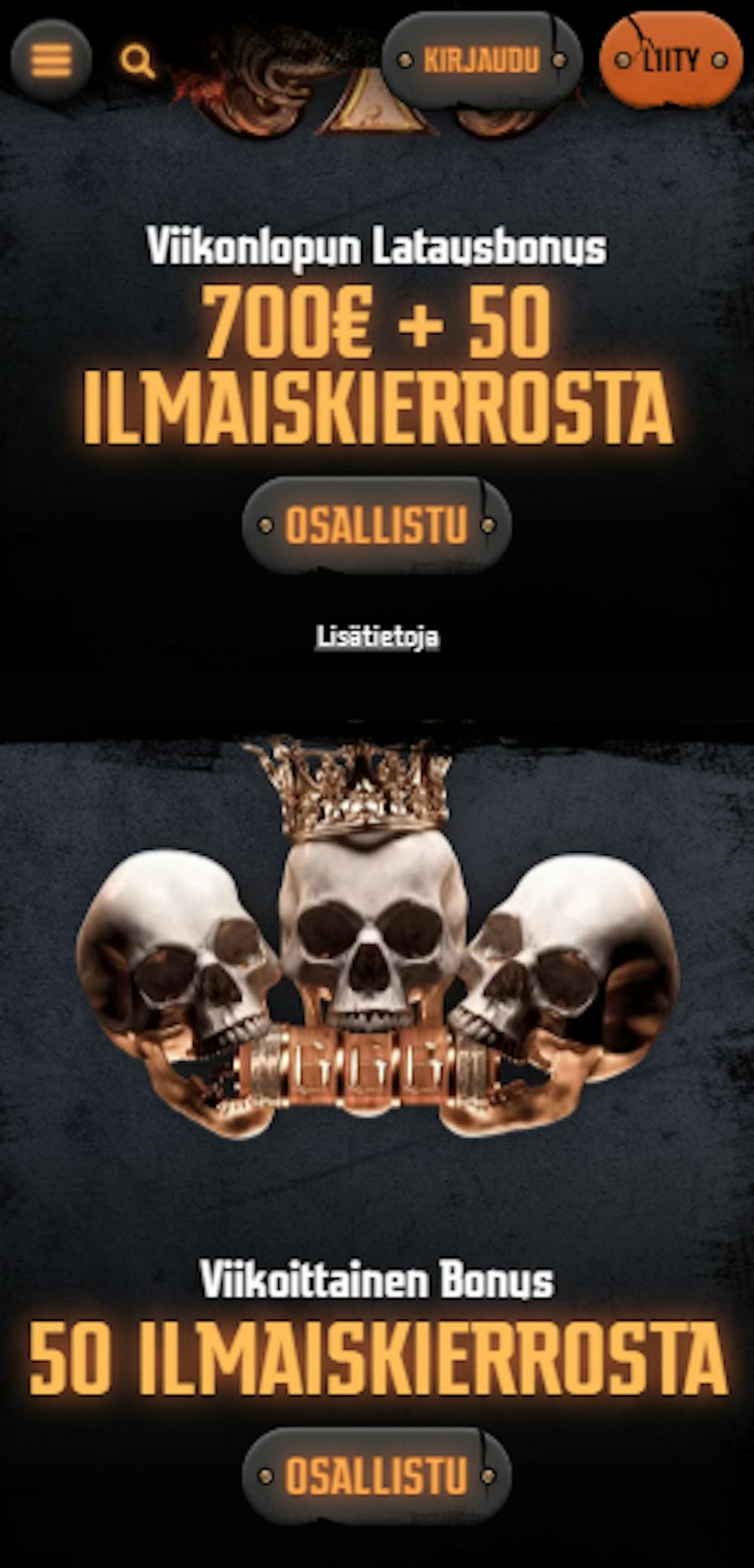 Gransino Casinon kampanjaetuihin kuuluvat esimerkiksi latausbonukset ja ilmaiskierrokset.