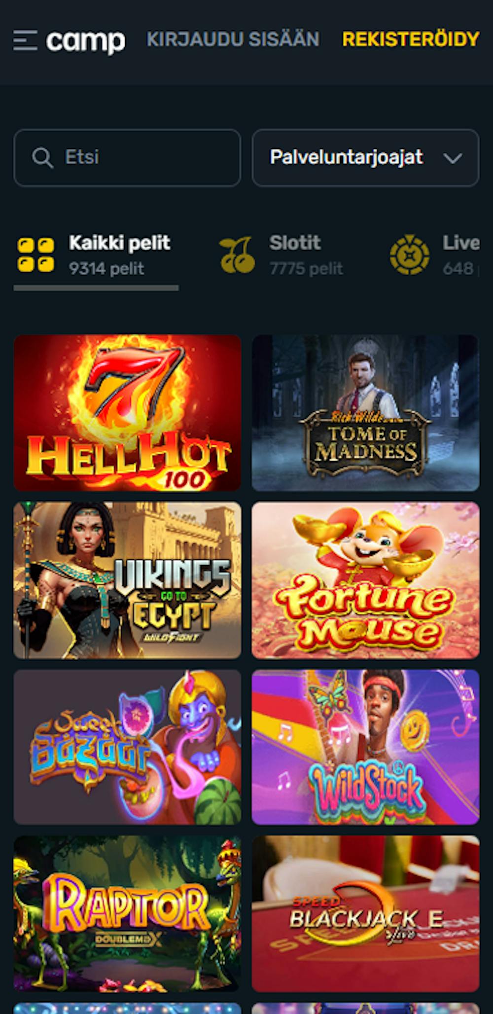 campeonbet pelejä