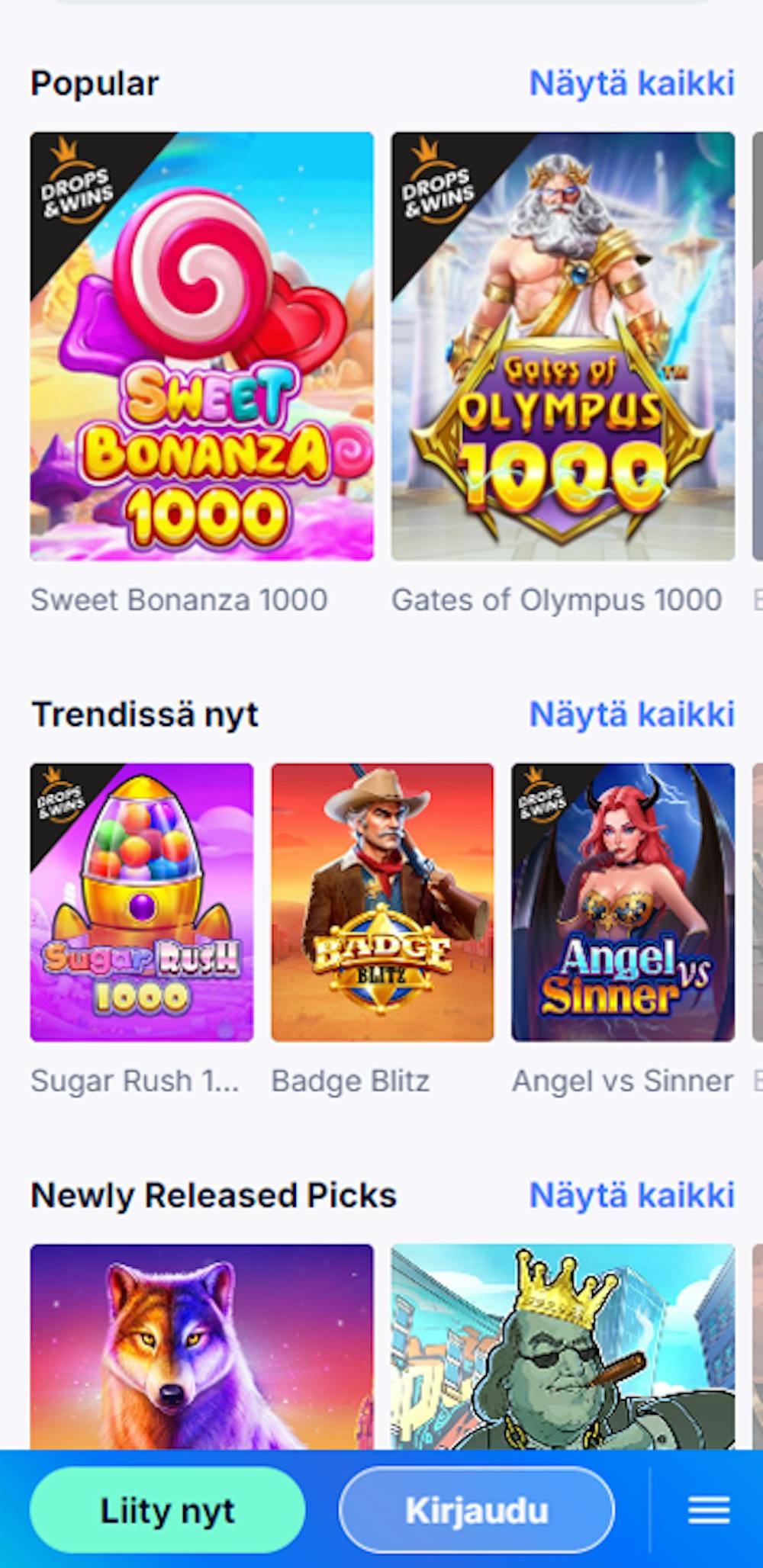 Casino Friday online-pelit