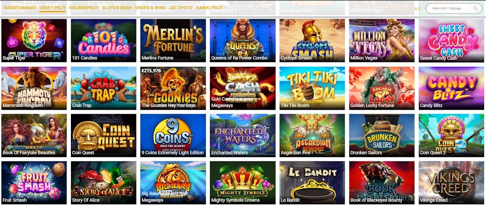 CasinoLuck online-pelit