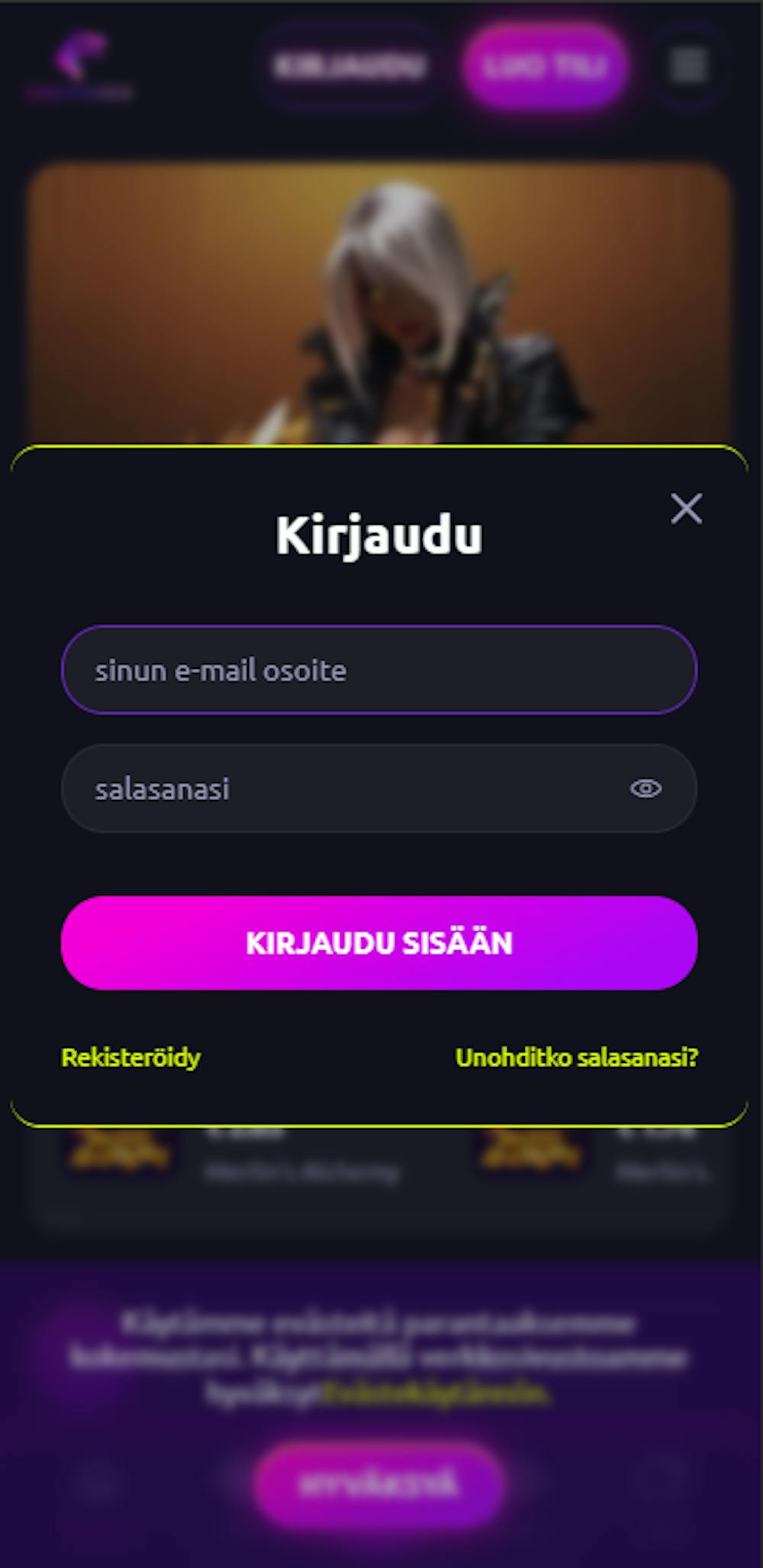 casinorexin login