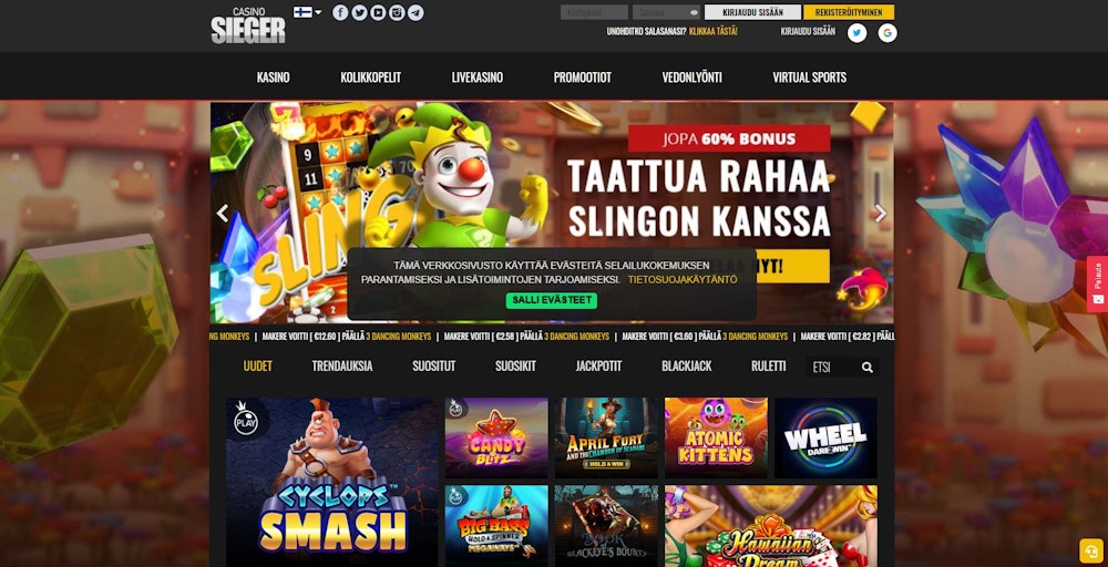 Casino Sieger etusivu