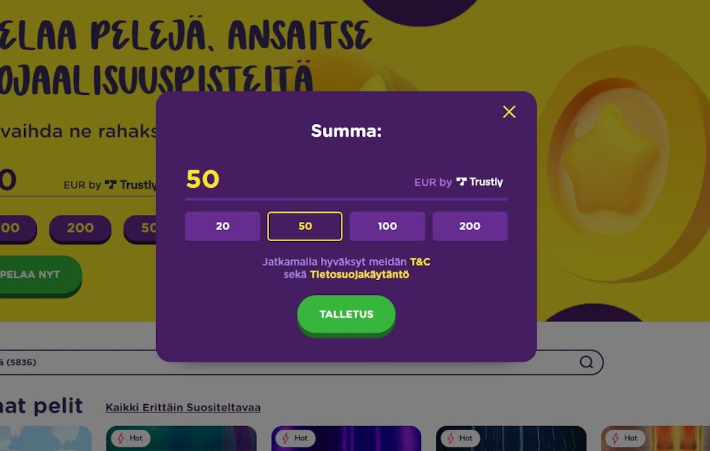 casiqo rekisteröintisivu