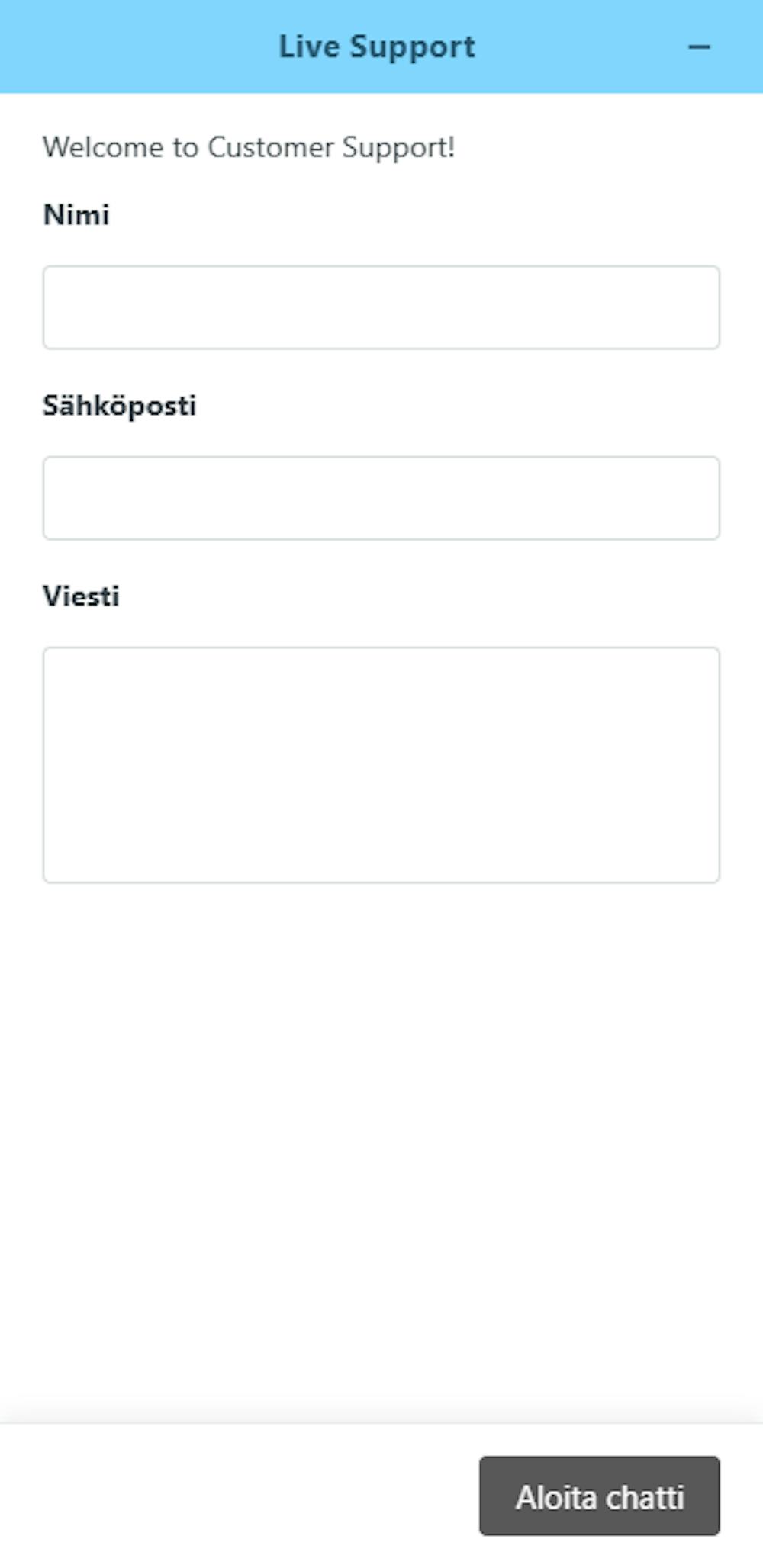 Cazimbon asiakaspalvelu