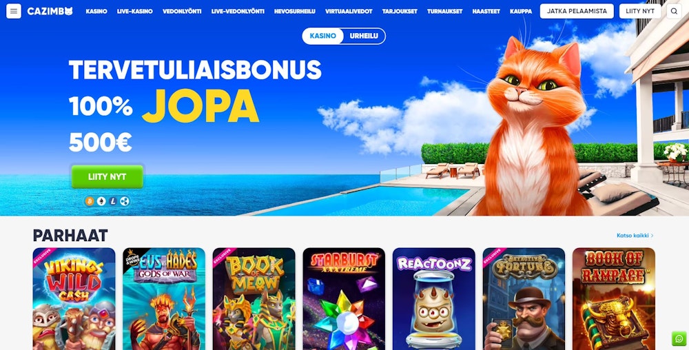 Cazimbo Casinon etusivu