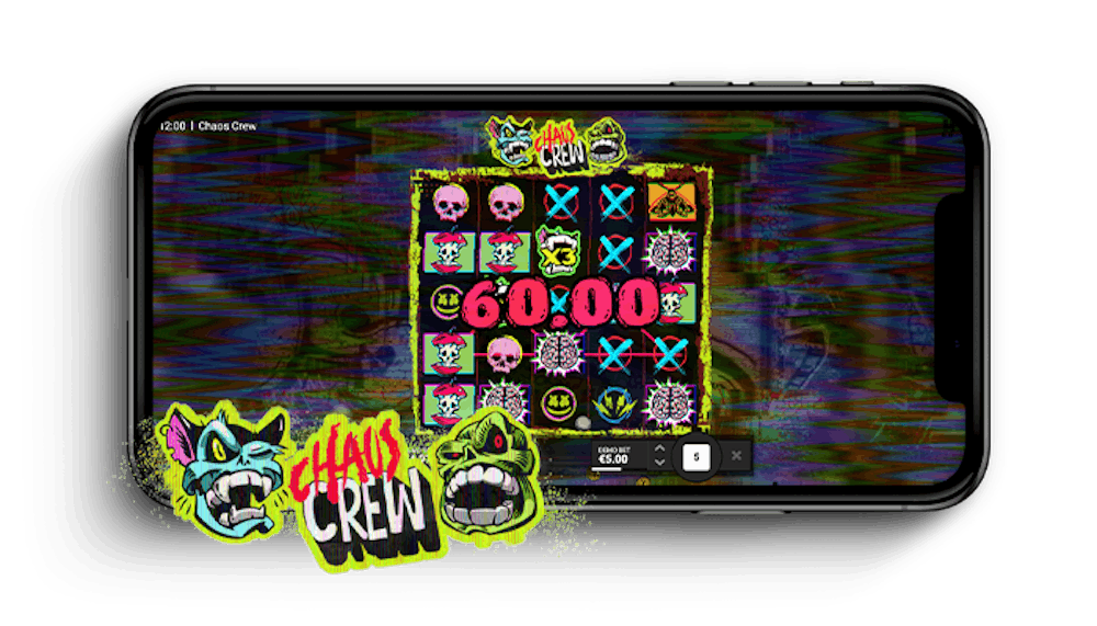 Chaos Crew kolikkopeli mobiilissa