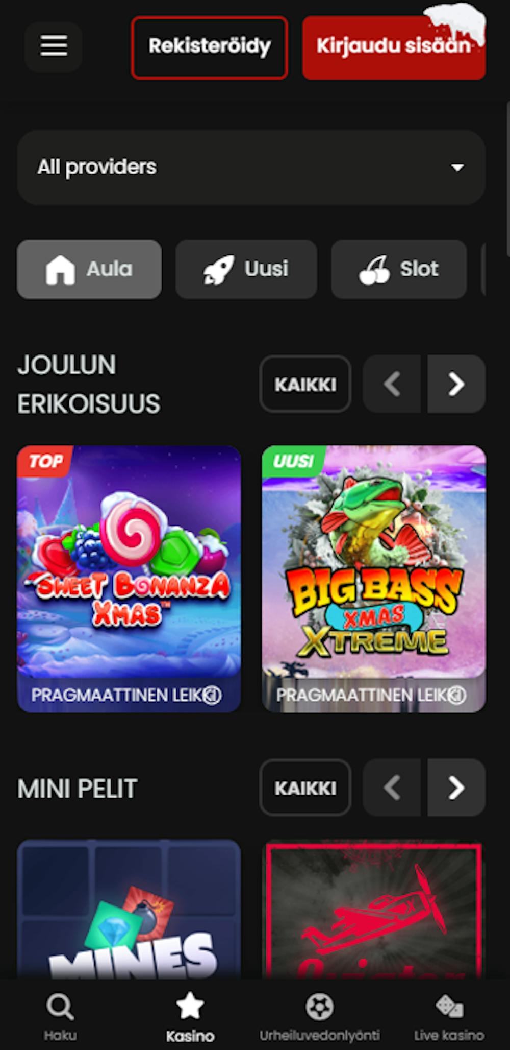 Chipstars kasinon pelivalikoimaa