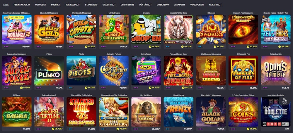Coolbet Casino online-pelit