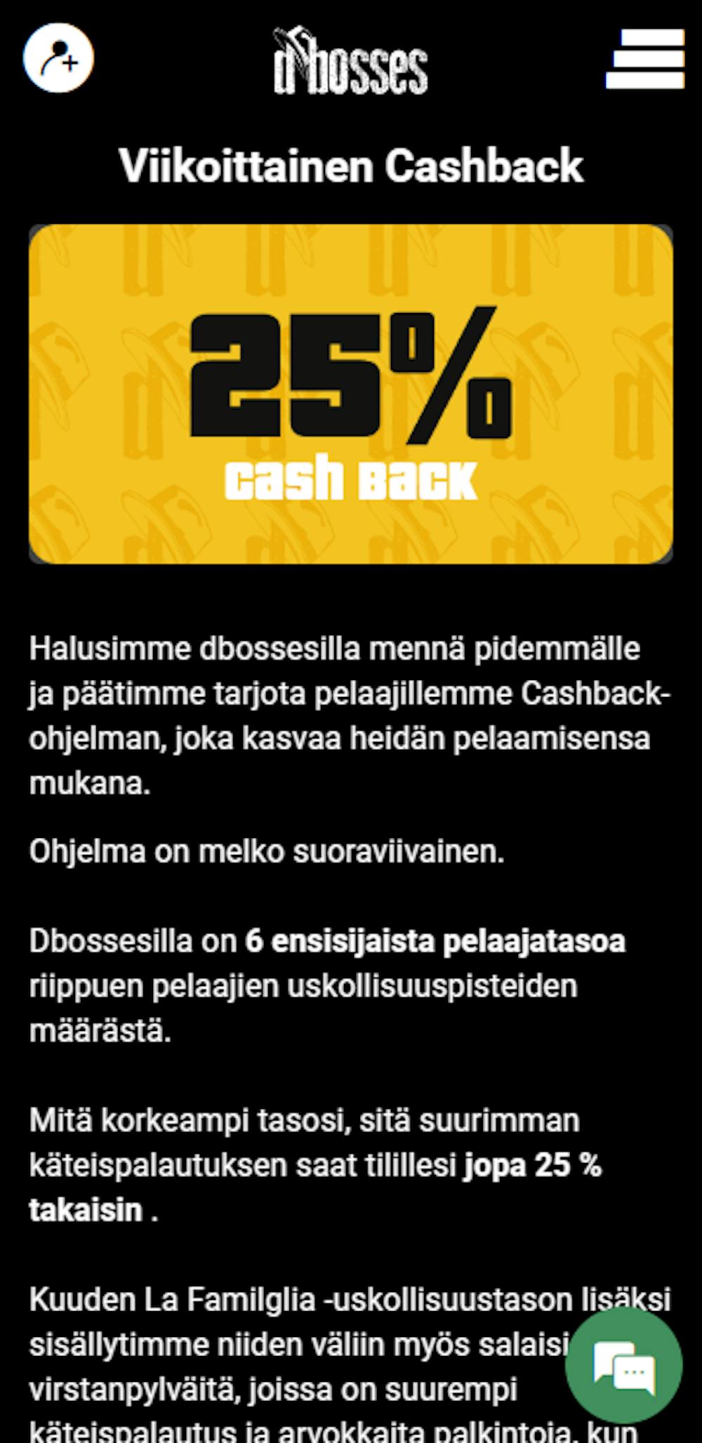 dbossesin tervetulotarjous