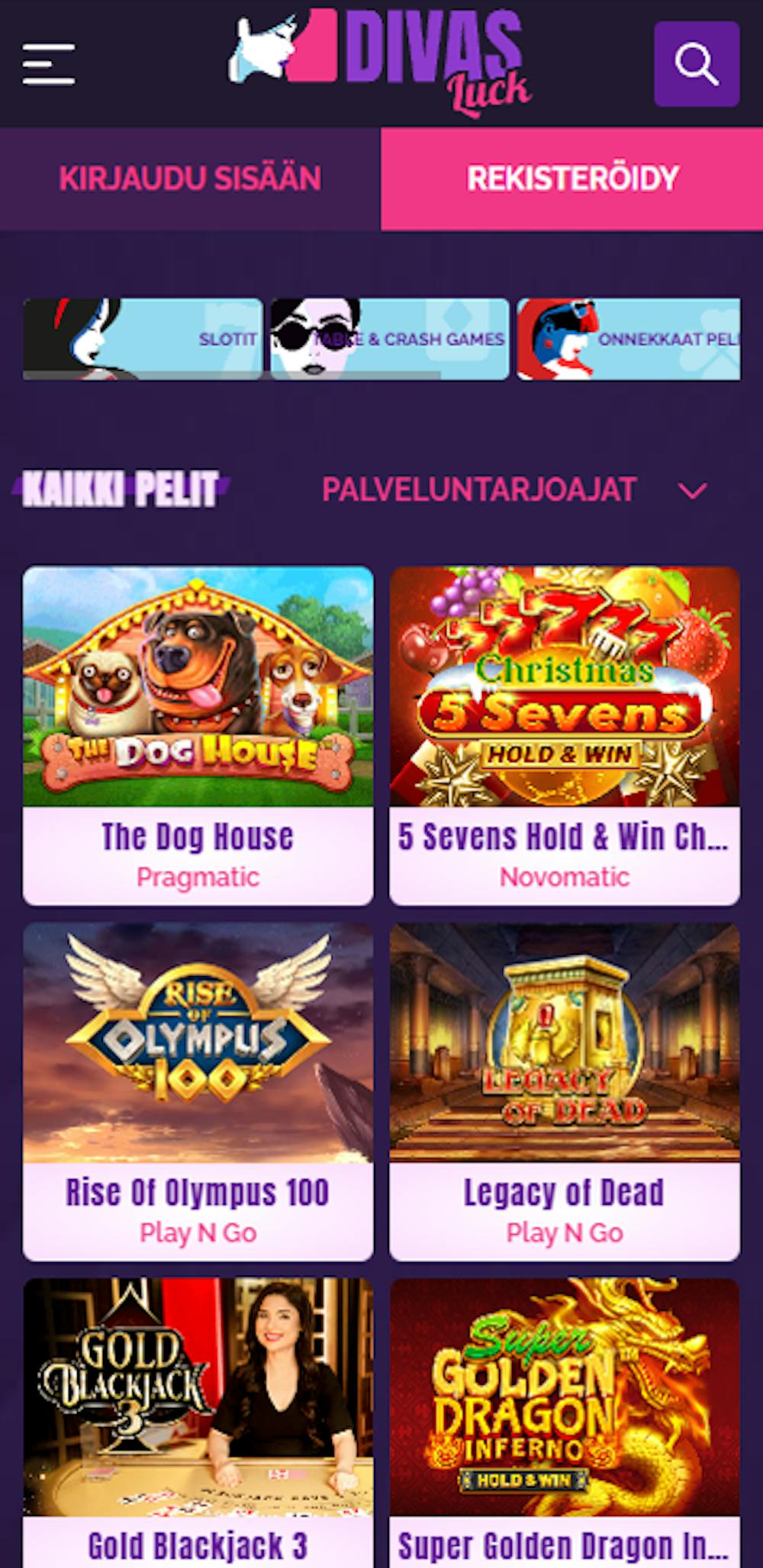 divasluckin pelivalikoima