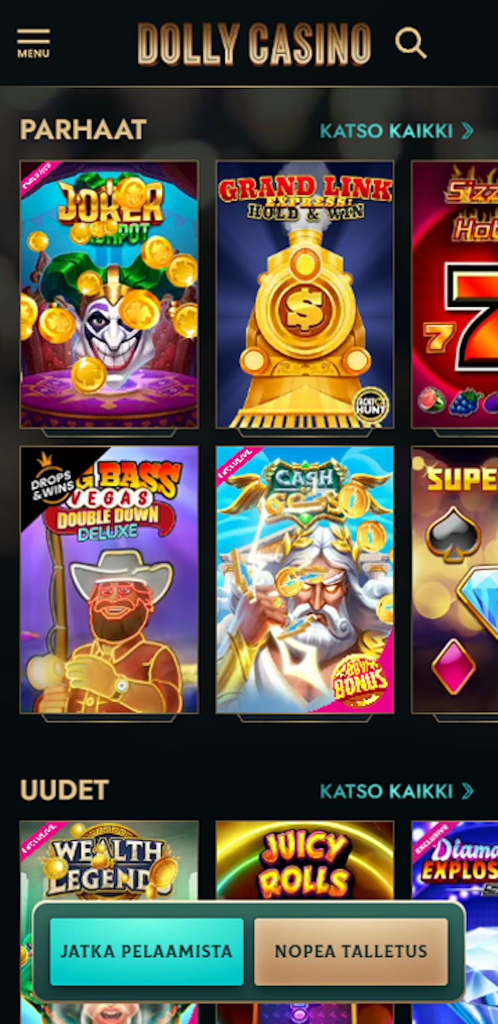 Dolly Casino pelit