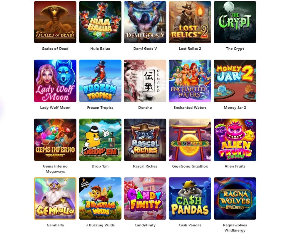 Dreamz Casinon pelivalikoima