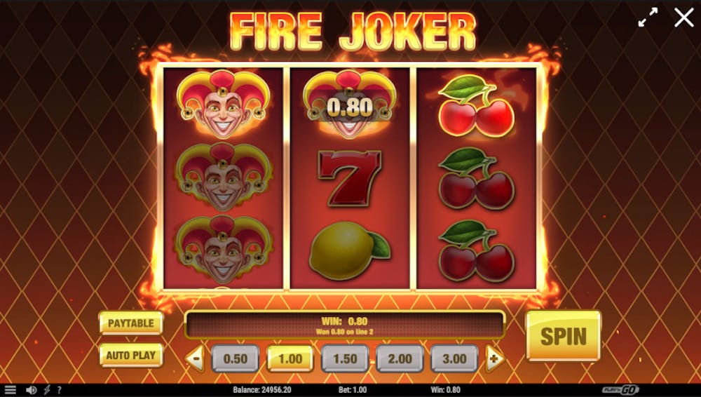 Fire Joker kolikkopelin näkymä 100 kierroksen jälkeen