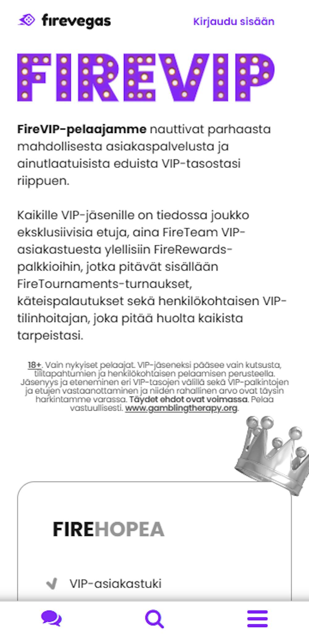 FireVegasin tervetuliaisbonus