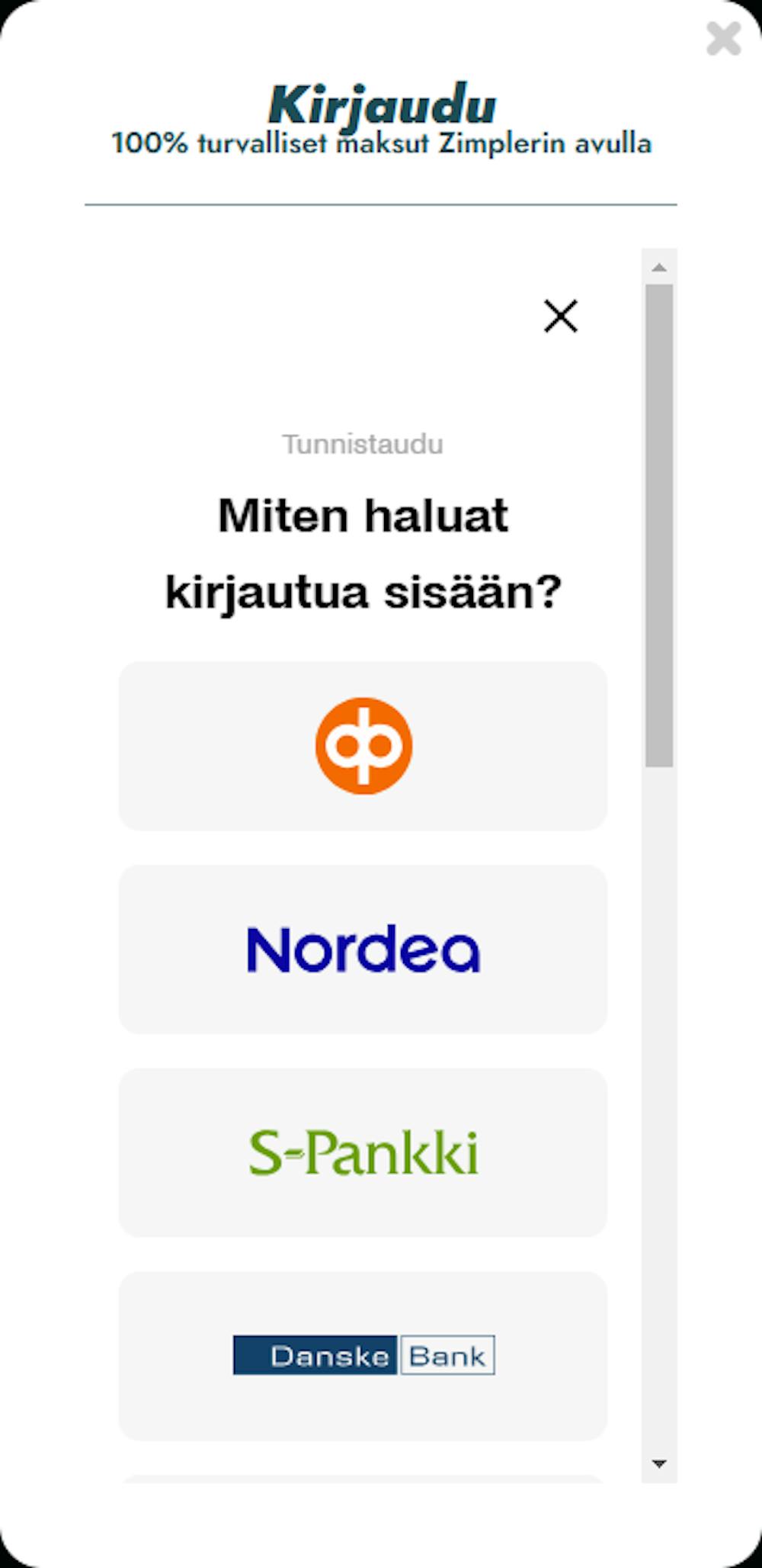Pelitilin avaus Flaksi kasinolle