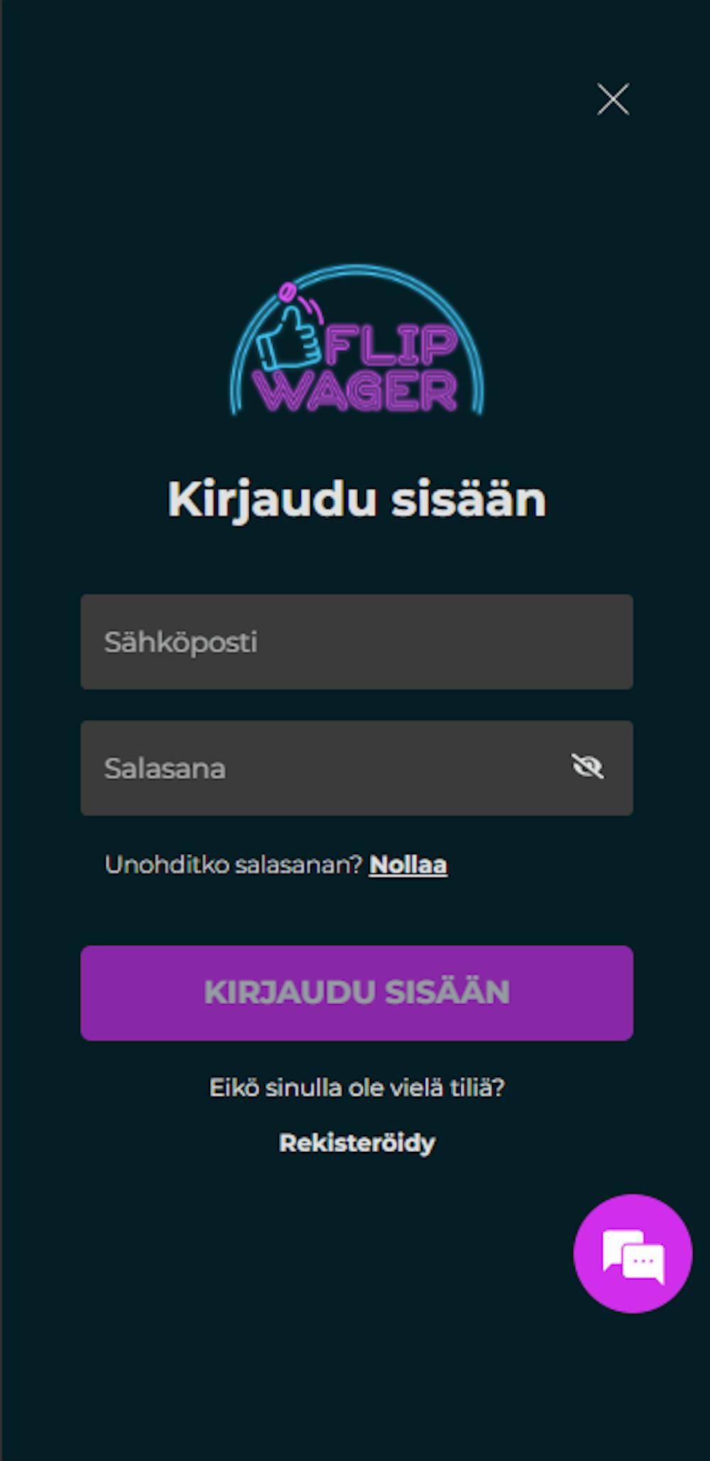 FlipWagerin login