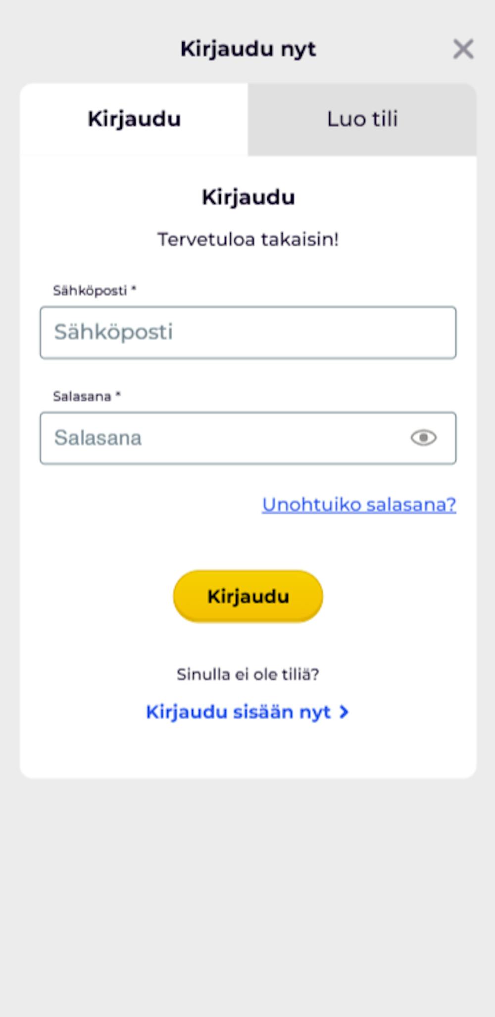 Rekisteröityminen Foxy Play kasinolle