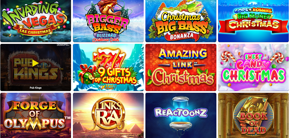 Pelivalikoimaa Monster Casinolla.