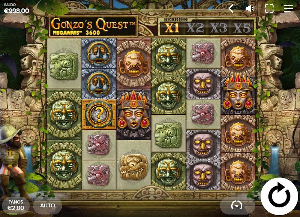 Gonzo's Quest Megaways kolikkopeli