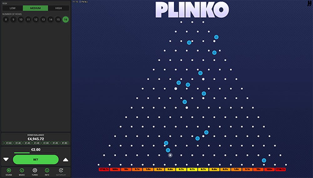 Plinko: Tietoa pelistä logo