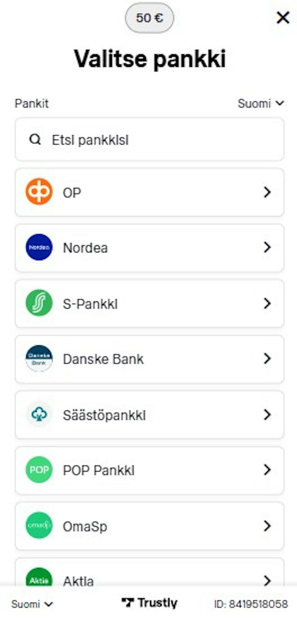 Lapland kasinon pankkivaihtoehdot.