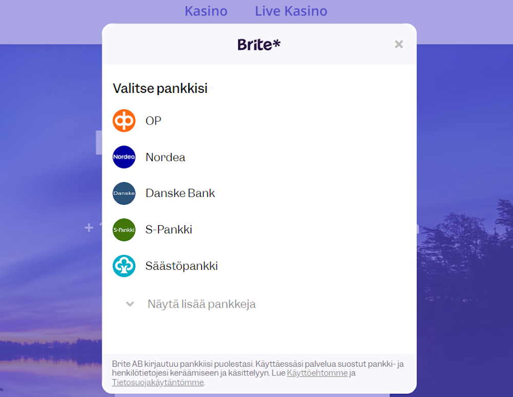 Pelitilin avaaminen Casino Days kasinolle.