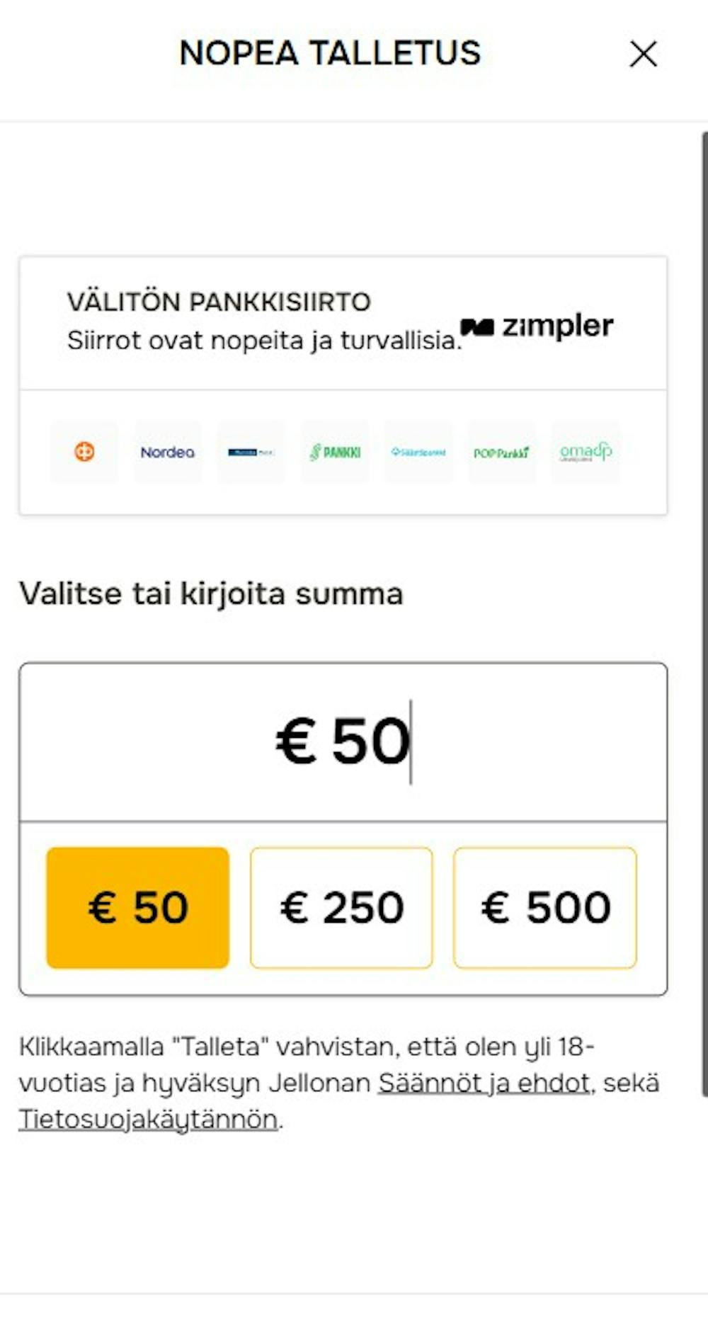 Jellona kasino tarjoaa nopeat talletukset ja pikapelin.