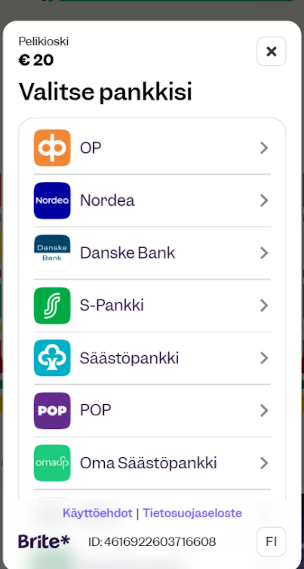 Pelikioski kasinolle pelitili avataan tallettamalla.