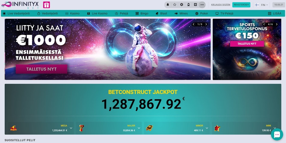 infinityx etusivu