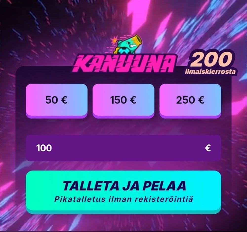 Kanuuna talleta ja pelaa