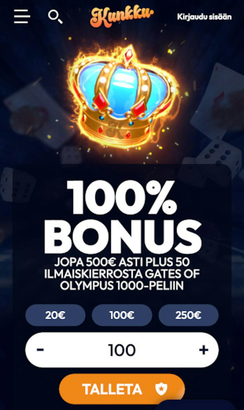 Kunkku Kasino bonus