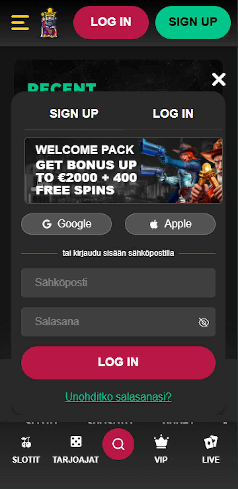lordspinin login