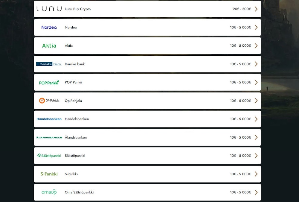 lucky heroes Maksuvaihtoehdot