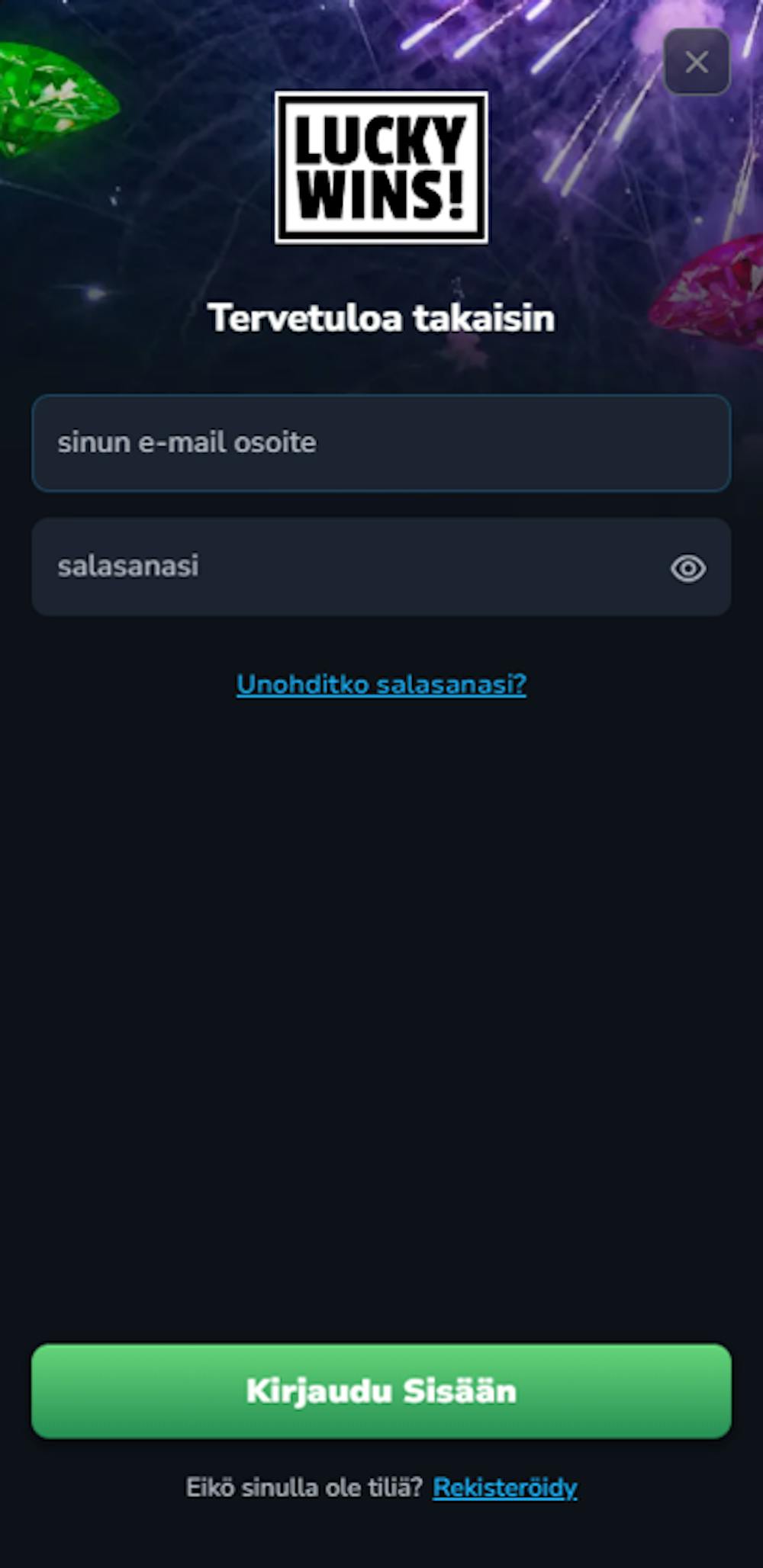 luckywinsin login