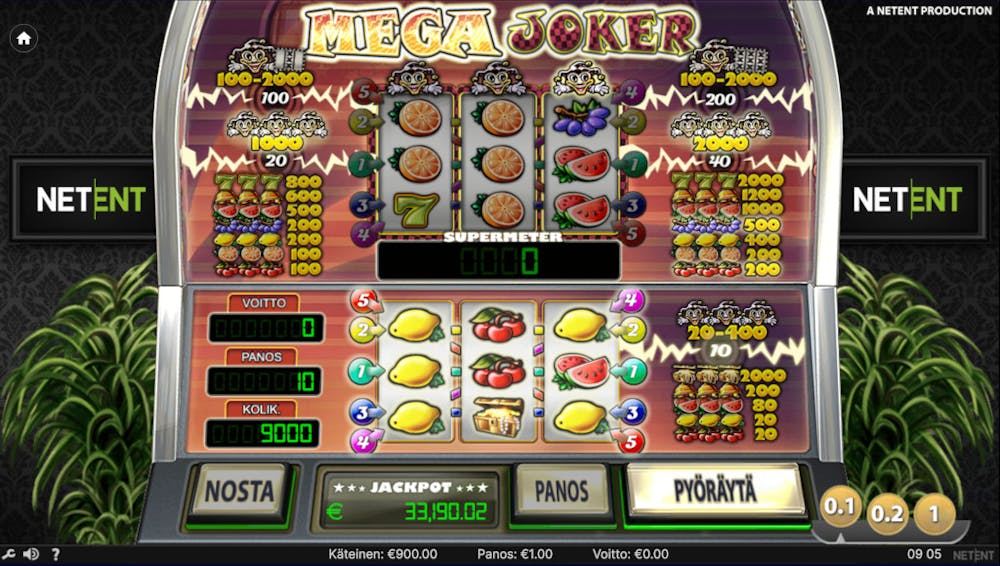Mega Joker kolikkopeli 100 pyöräytyksen jälkeen