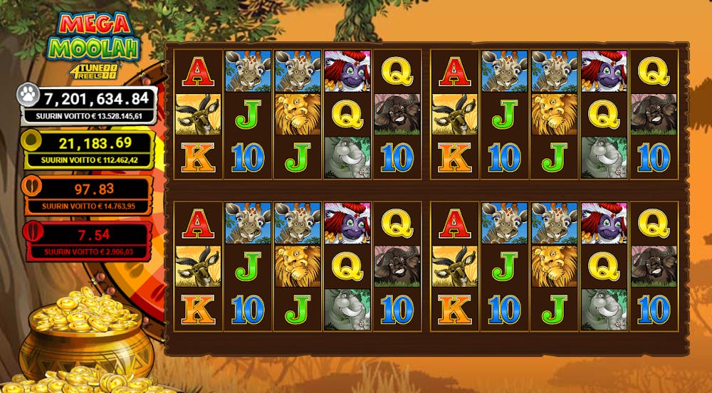 Mega moolah progressiivinen jackpot-peli