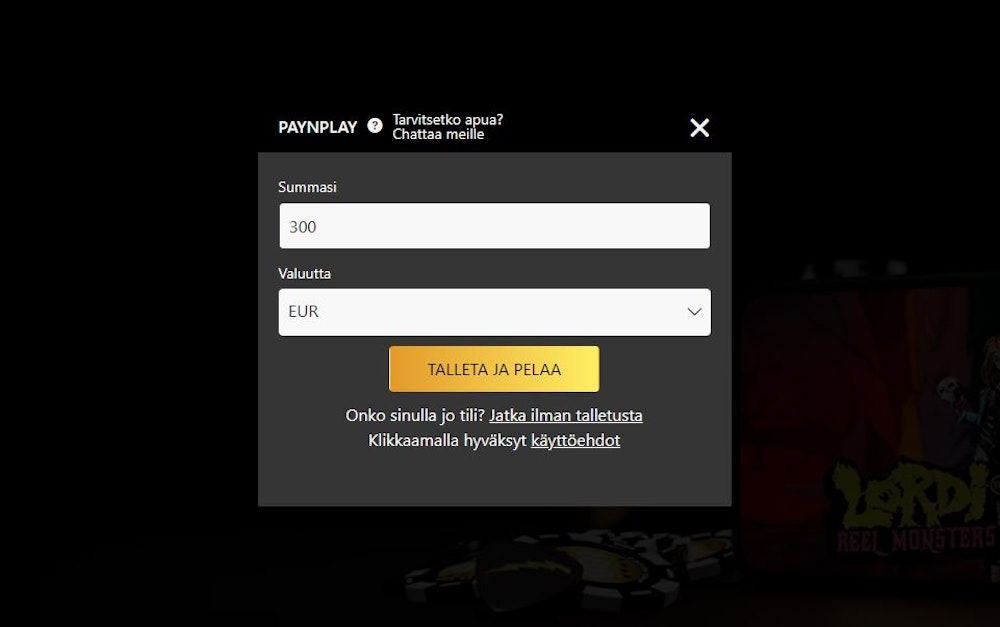 metal casino rekisteröintisivu