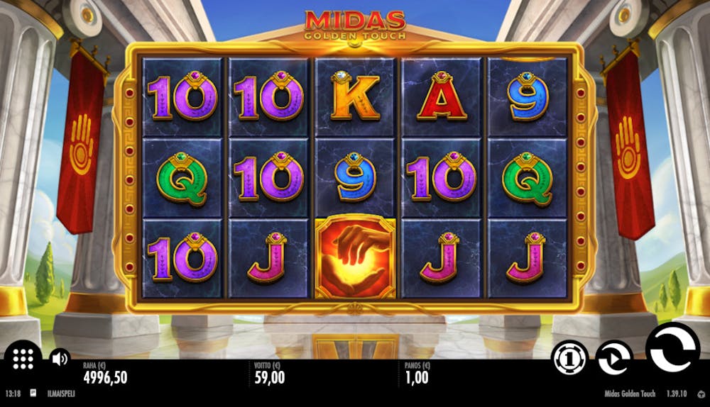 Midas Golden Touch slotti sadan pyöräytyksen jälkeen